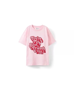 Футболка с коротким рукавом и спущенным плечом для девочек License, розовый Cotton:on