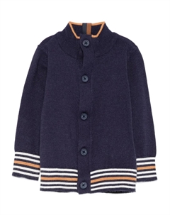 Кардиган с манжетами в полоску, синий Trussardi junior