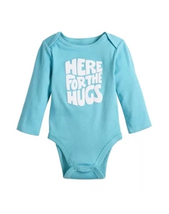 Детский комбинезон с присборенными плечами, цвет blue here for the hugs Jumping beans