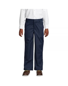 Школьная форма Husky для мальчиков 8-20 лет, брюки-чиносы с железными коленями для активного отдыха, синий Lands' end