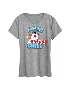 Футболка Junior'S Frosty, снеговик, Frosty, всегда холодная, серый Licensed character