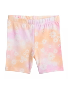 Велосипедные шорты для девочек 4-12 лет, цвет tyedye flower pink Jumping beans