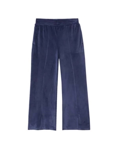Широкие велюровые брюки для девочек 4-16 лет, синий Lands' end