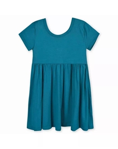 Платье-солнышко с коротким рукавом для девочек Baby Girls Spotted Leopard, синий Gerber