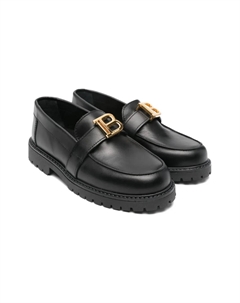 Лоферы с логотипом, черный Balmain kids