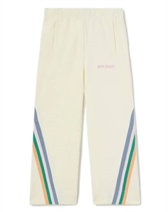 Спортивные брюки широкого кроя с принтом, нейтральный Palm angels kids