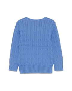 Свитер фактурной вязки, синий Polo ralph lauren kids