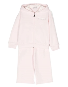 Спортивный костюм с логотипом, розовый Moncler enfant