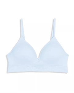 Бюстгальтер бесшовный с рельефным узором Big Girls Hybrid, синий Calvin klein