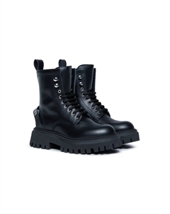 Кожаные ботинки, черный Dsquared2 kids