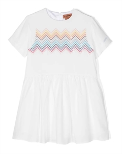 Платье с короткими рукавами, белый Missoni kids