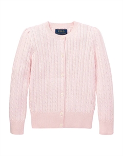 Кардиган фактурной вязки, розовый Polo ralph lauren kids