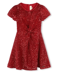 Платье с пайетками, красный Michael kors kids