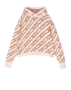 Худи с логотипом, розовый Fendi kids