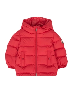 Куртка-пуховик с капюшоном, красный Moncler enfant