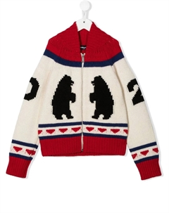 Кардиган с принтом, нейтральный Dsquared2 kids