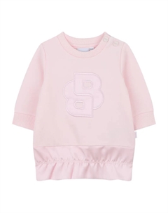 Платье с вышитым логотипом, розовый Boss kidswear