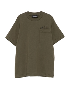 Футболка с вышивкой, зеленый Dsquared2 kids