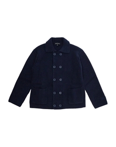 Кардиган с длинными рукавами в рубчик, синий Emporio armani kids