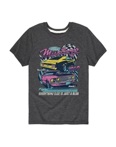 Футболка для мальчиков 8-20 с принтом Ford Mustang в размытых тонах, серый Licensed character