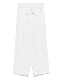 Брюки с поясом, белый Monnalisa