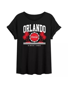 Футболка Juniors Coca Cola Orlando с принтом большого размера, черный Licensed character