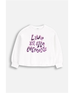 Детская хлопковая толстовка, белый Coccodrillo