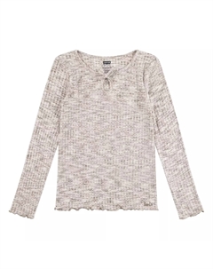 Вязаный лонгслив Space Dyne для больших девочек 7–16 лет, серый Levi's®