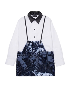 Платье мини с пайетками, белый Dsquared2 kids