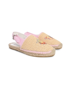 Эспадрильи с графичным принтом, нейтральный Stella mccartney kids