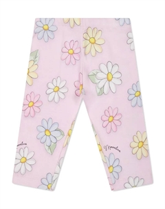 Леггинсы с цветочным принтом, розовый Monnalisa