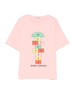 Футболка с принтом, розовый Bobo choses