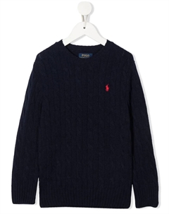 Свитер с вышитым логотипом, синий Polo ralph lauren kids