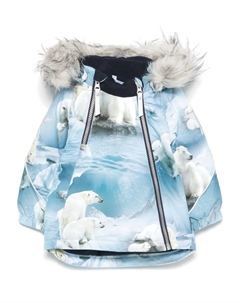 Шуба Hopla Fur, синий Molo