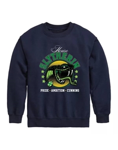 Флисовая толстовка факультета Слизерин для мальчиков 8-20 лет, синий Harry potter