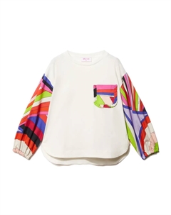 Футболка с принтом Iride, белый Pucci junior