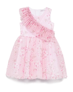 Платье с цветочным принтом, розовый Monnalisa