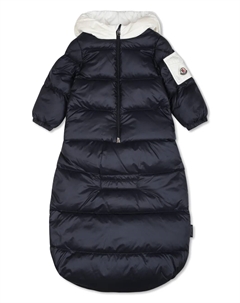 Пуховик с капюшоном, синий Moncler enfant