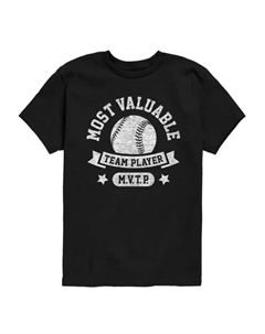 Бейсбольная футболка с графическим принтом самого ценного игрока команды для мальчиков 8-20 лет, черный Licensed character