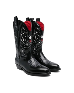 Кожаные ботинки, черный Dsquared2 kids