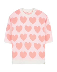 Платье с длинными рукавами и узором, нейтральный Billieblush