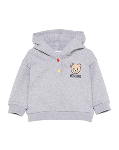 Худи с принтом Teddy Bear, серый Moschino kids