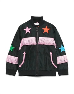 Жакет с бахромой, черный Stella mccartney kids