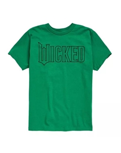 Футболка для мальчиков 8-20 лет с графическим логотипом Wicked Outline, зеленый Licensed character