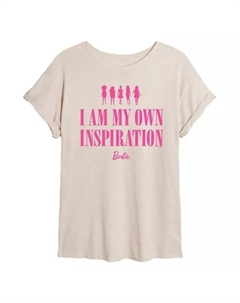Футболка размера «Оверсайз» для юниоров с надписью «Я — моё собственное вдохновение», бежевый Barbie
