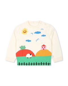 Джемпер с вышивкой, белый Stella mccartney kids