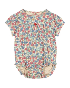 Боди Jada с цветочным принтом, синий Konges slojd