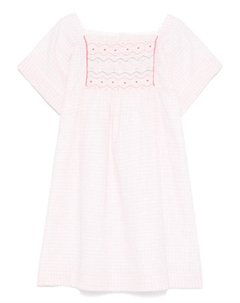 Клетчатое платье, розовый Bonpoint