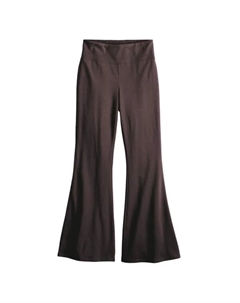 Расклешенные леггинсы с высокой талией для девочек 7-16 лет, стандартные и большие размеры, цвет chocolate brown So