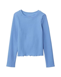 Детская водолазка с длинным рукавом для девочек 2-16 лет, цвет sky blue Lands' end